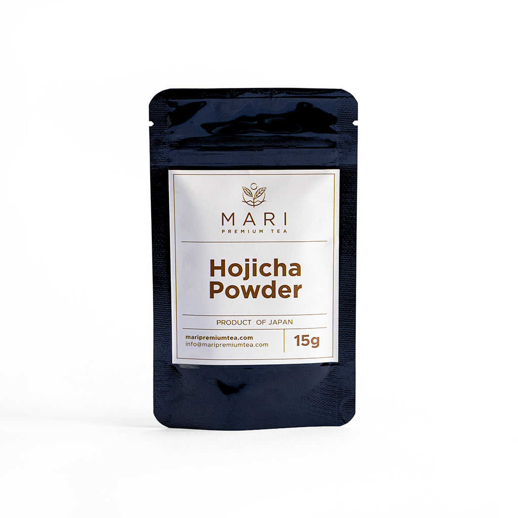 Bolsa de hojicha en polvo de 15g de té verde tostado de Japón - Mari Premium Tea