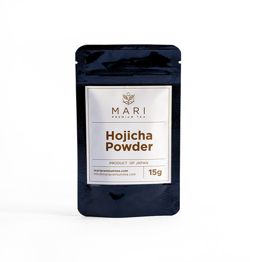 Bolsa de hojicha en polvo de 15g de té verde tostado de Japón - Mari Premium Tea